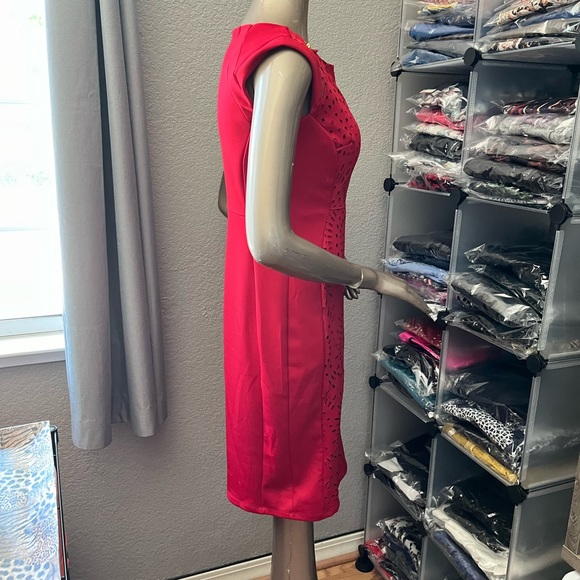 Enfocus Studio Red Bodycon Cocktail/Party Dress - Picture 5 of 8